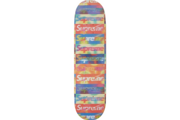Supreme Distorted Logo Skateboard Deck Yellow
