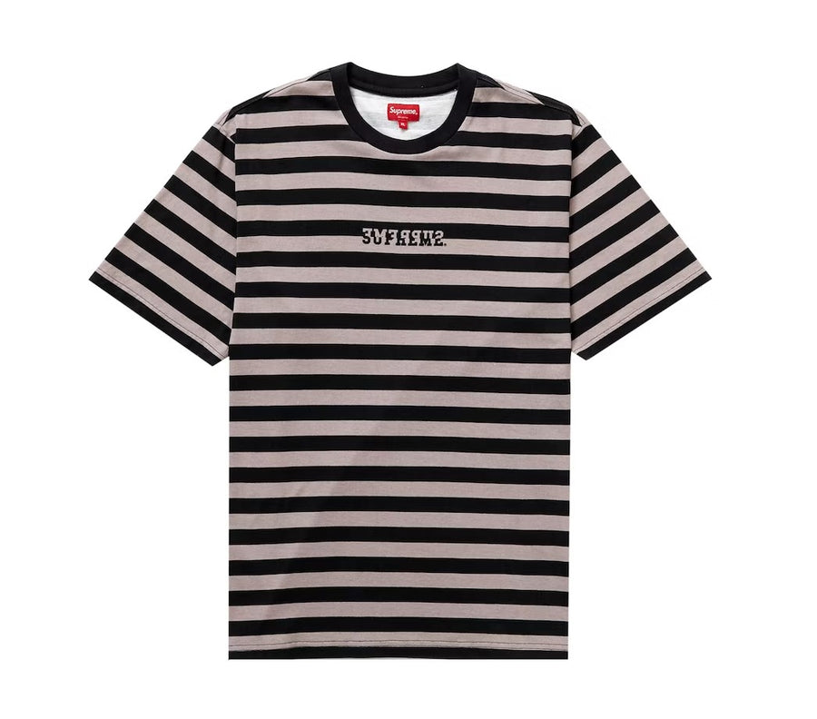 Supreme Reverse Stripe S/S Top Black