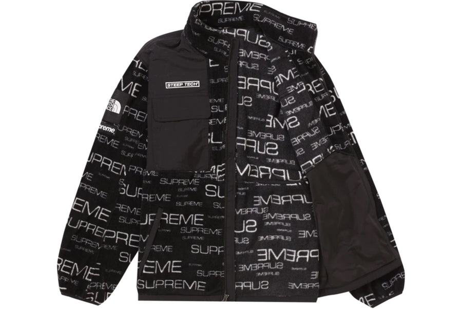 Supreme The North Face Steep Tech Fleece Jacket Black (WORN)