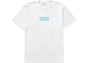Supreme Tiffany & Co. Box Logo Tee White (WORN)